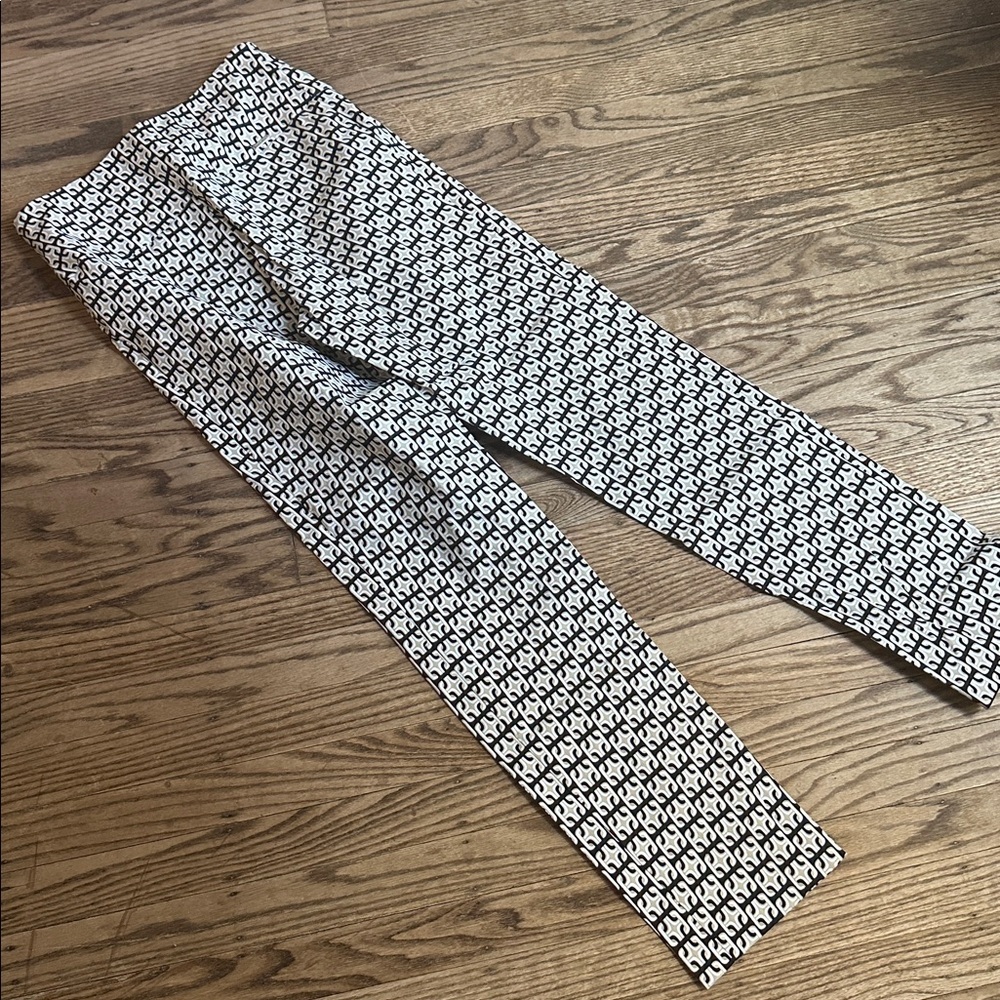 Up! Pants Geometric Medallion Soft Stream Ankle Pant Size 8 - Picture 4 of 5